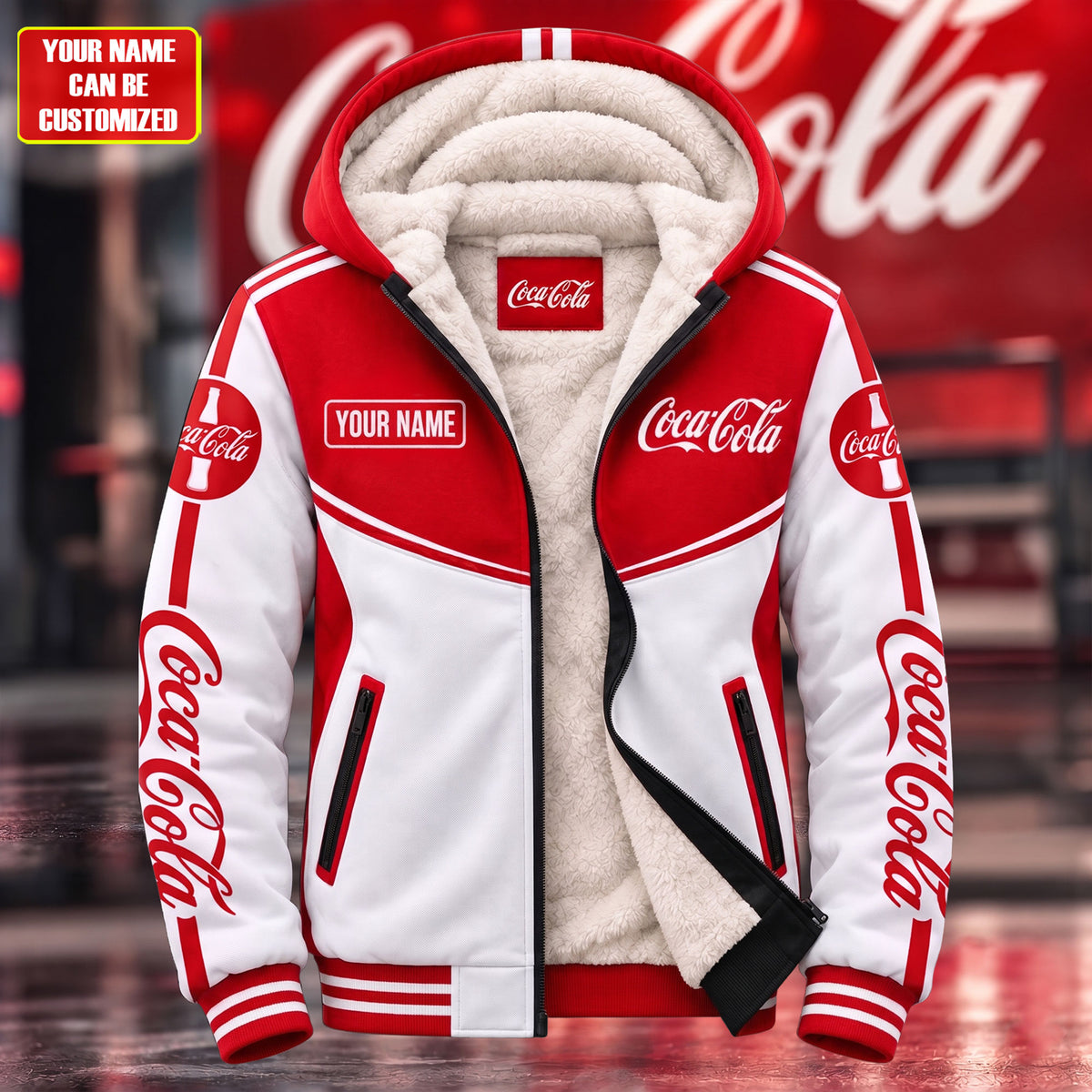 Cola Classic Fleece Jacket , Cola Fleece Inside Jacket