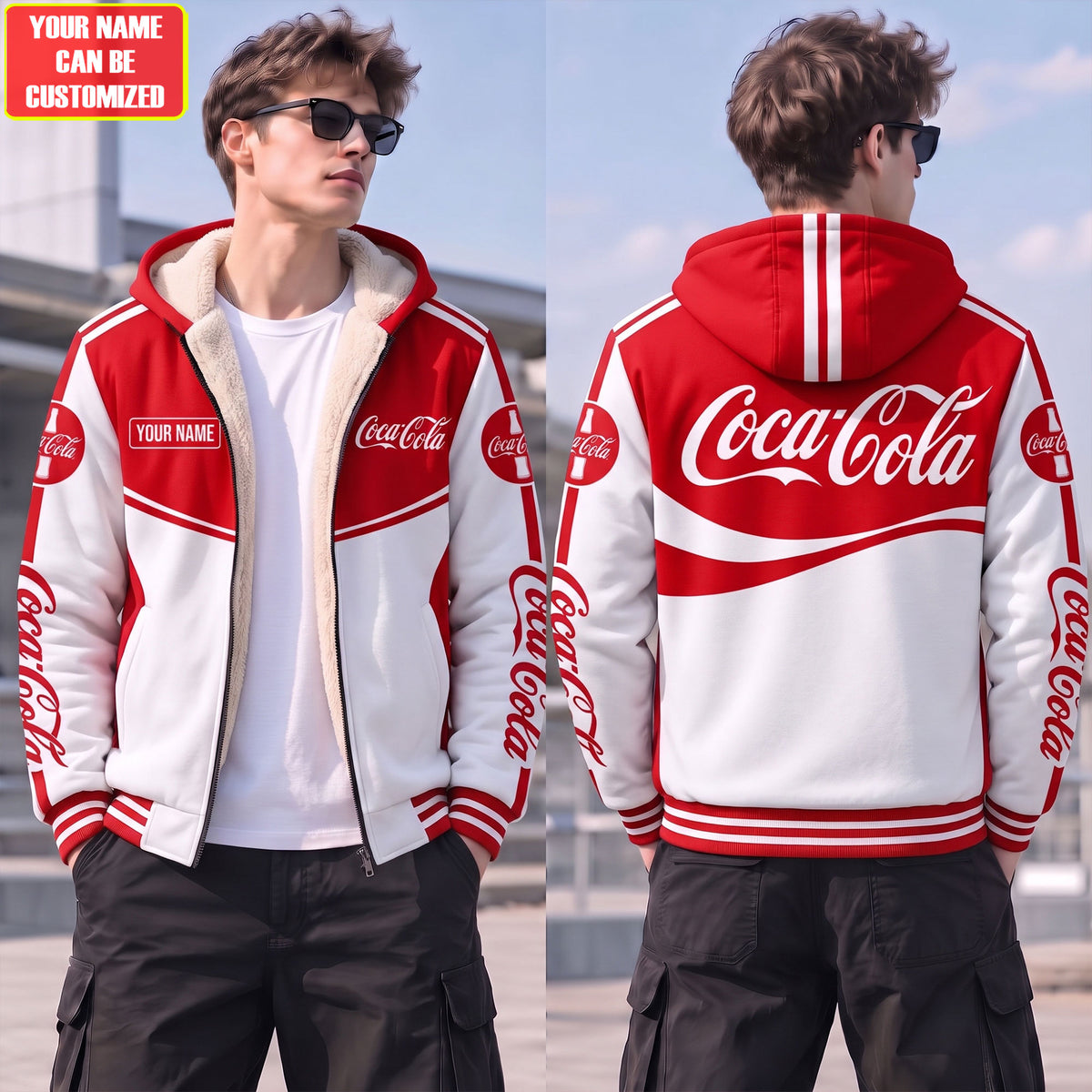 Cola Classic Fleece Jacket , Cola Fleece Inside Jacket