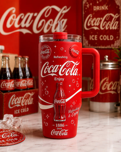 Cola EST. 1886 Insulated Tumbler 30oz V28, Cola Tumbler 40oz