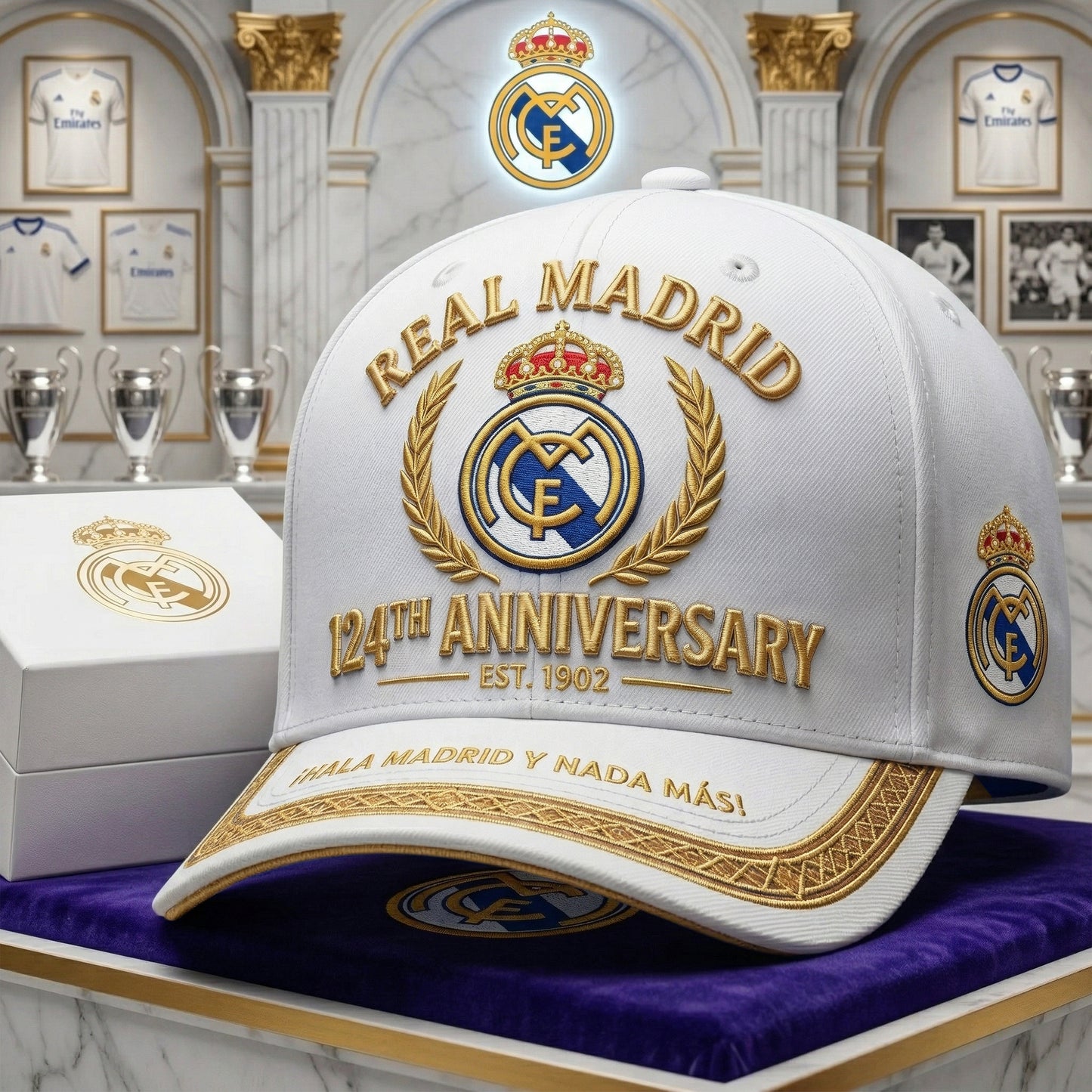 Real CF 124th Anniversary Cap , Real CF Luxury Classic Cap