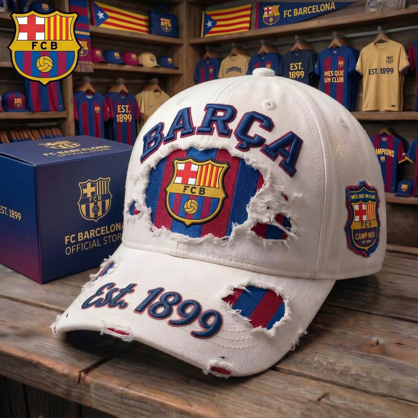 Barca EST. 1899 Cap V2, Barca Vintage Classic Cap