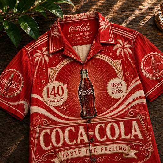 Cola 140th Anniversary Hawaii Shirt Beach Short V9