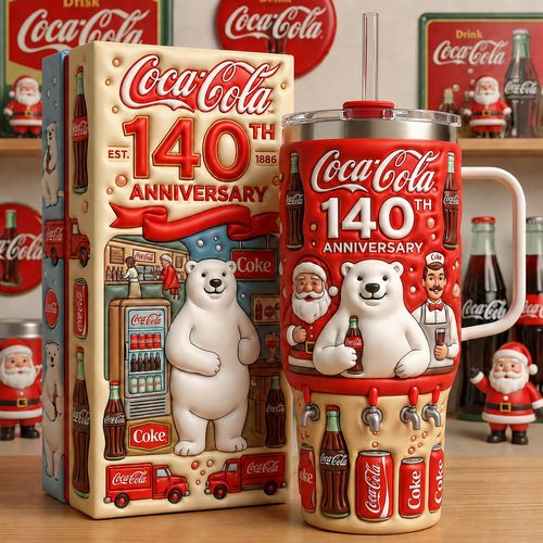 Cola 140th Anniversary Insulated Tumbler 30oz V23, Cola Tumbler 40oz