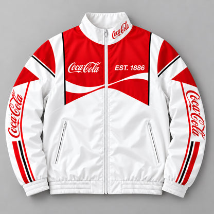 Cola EST. 1886 Zipper Stand Collar Jacket & Sweatpants Set