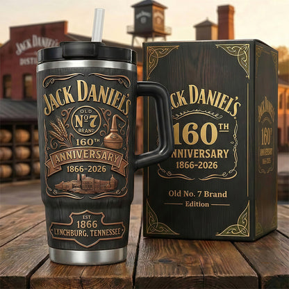 Jack Dani 160TH Anniversary Insulated Tumbler 30oz V6 , Jack Dani Tumbler 40oz