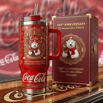 Cola 140TH Anniversary Insulated Tumbler 30oz V3 , Cola Tumbler 40oz