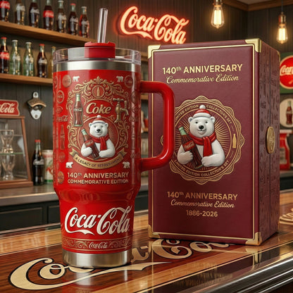 Cola 140TH Anniversary Insulated Tumbler 30oz V3 , Cola Tumbler 40oz