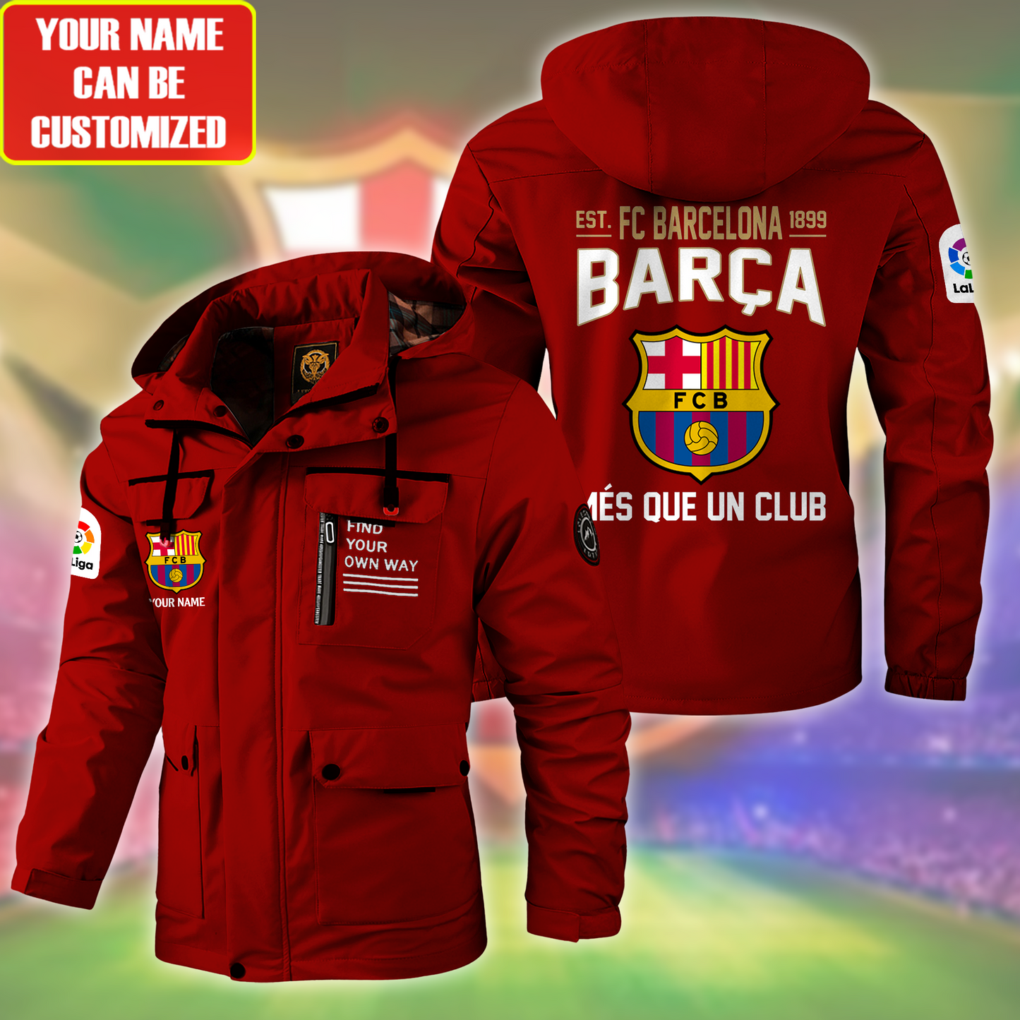 Barca EST. 1899 Windbreaker Hooded Jacket