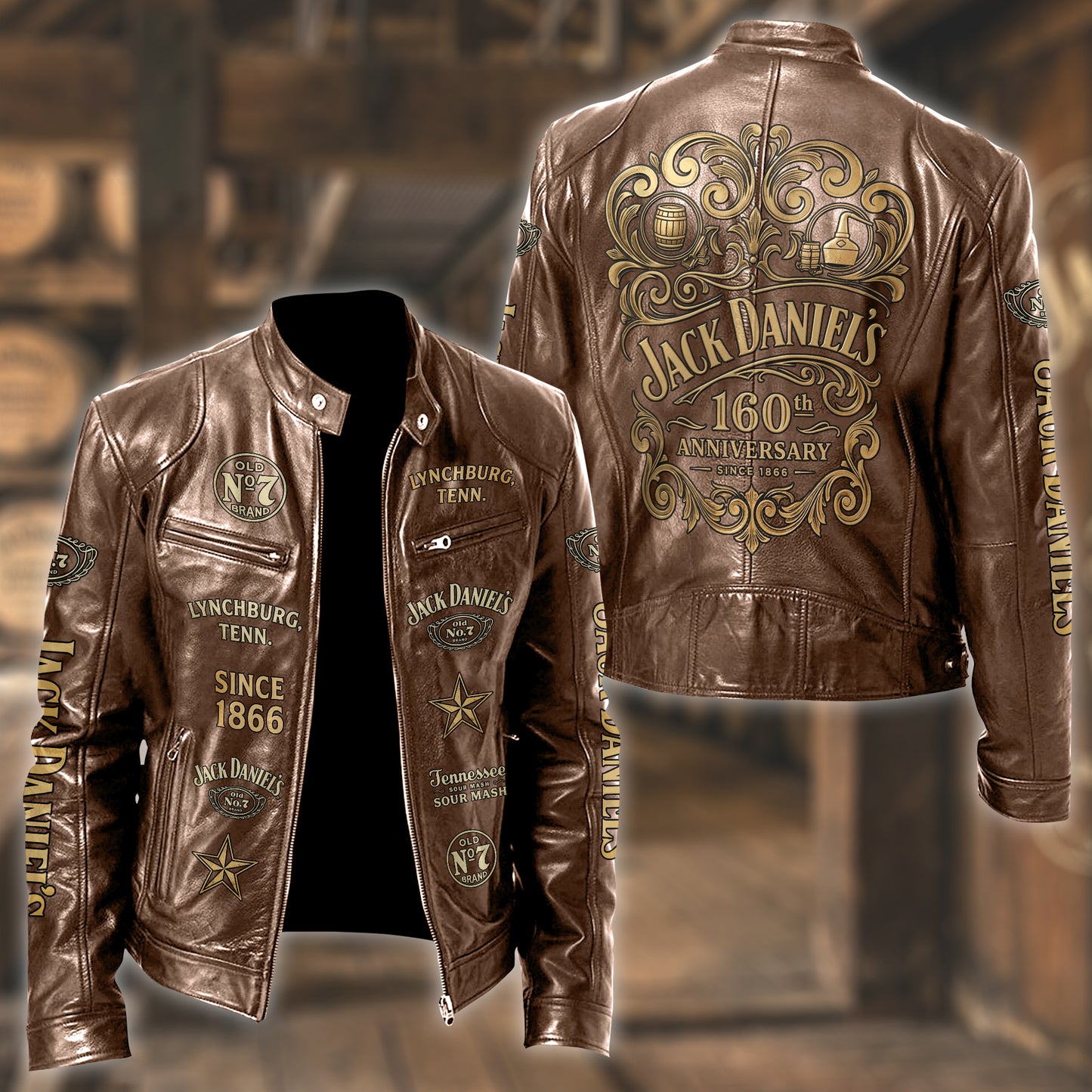 Jack Dani 160th Anniversary Collar Leather Jacket V3