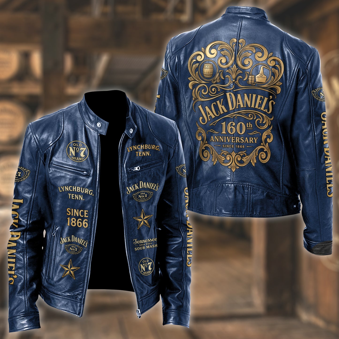 Jack Dani 160th Anniversary Collar Leather Jacket V3