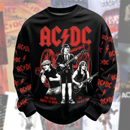 AC We Salute You Unisex Printed Sweatshirt