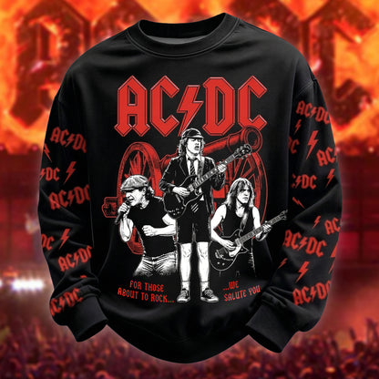 AC We Salute You Unisex Printed Sweatshirt