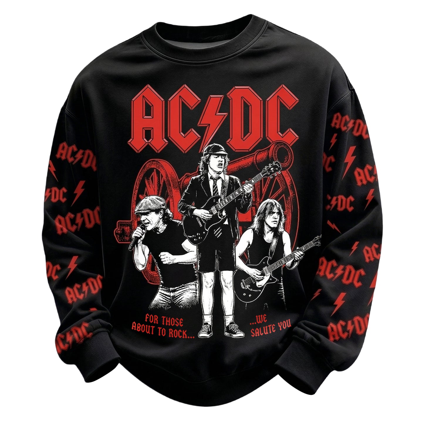 AC We Salute You Unisex Printed Sweatshirt