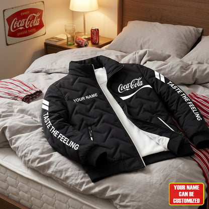 Personalized Cola Taste The Feeling Puffer Jacket