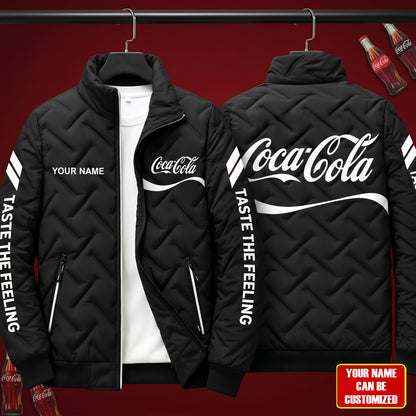 Personalized Cola Taste The Feeling Puffer Jacket