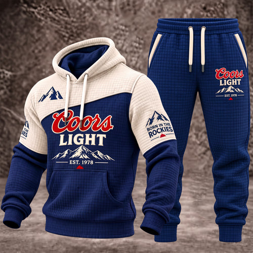 Coors Lght EST. 1978 All Over Printed Hoodie And Sweatpants Set
