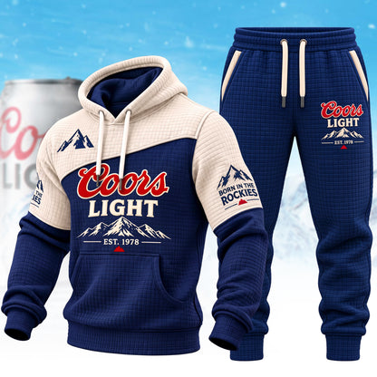 Coors Lght EST. 1978 All Over Printed Hoodie And Sweatpants Set