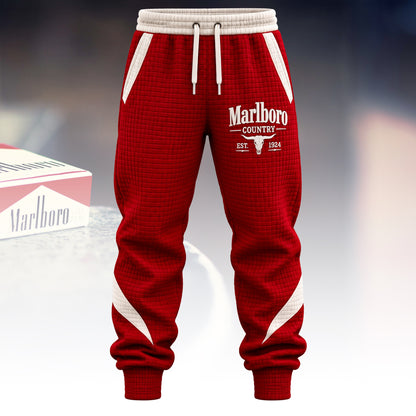 Marlbor EST. 1924 All Over Printed Hoodie And Sweatpants Set