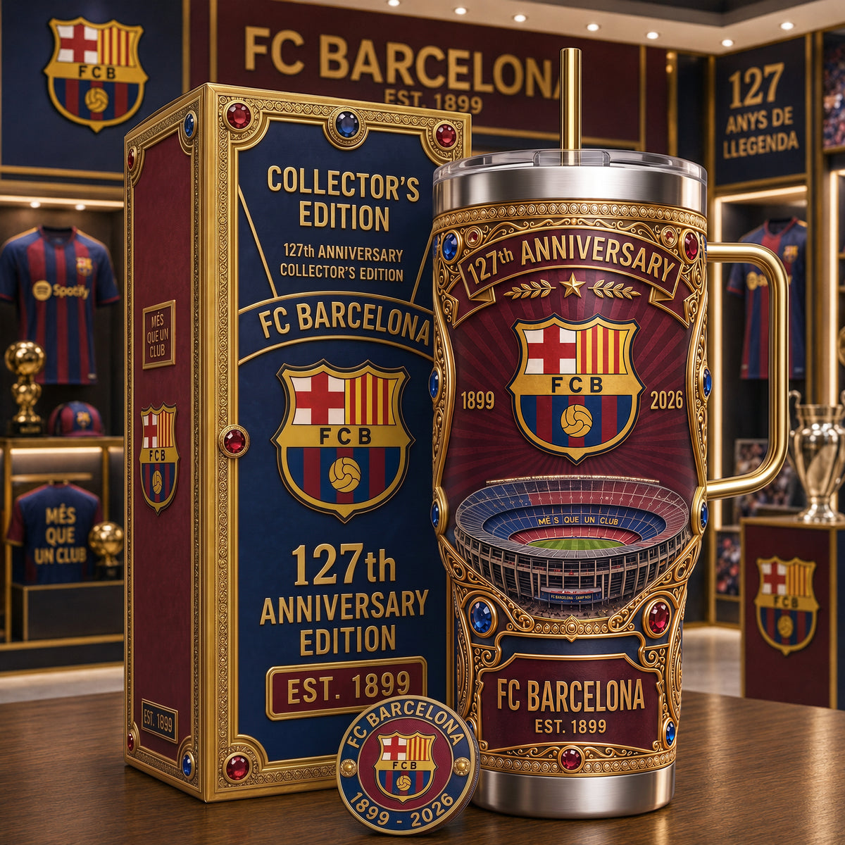 Barca 127th Anniversary Insulated Tumbler 30oz , Barca Tumbler 40oz V2