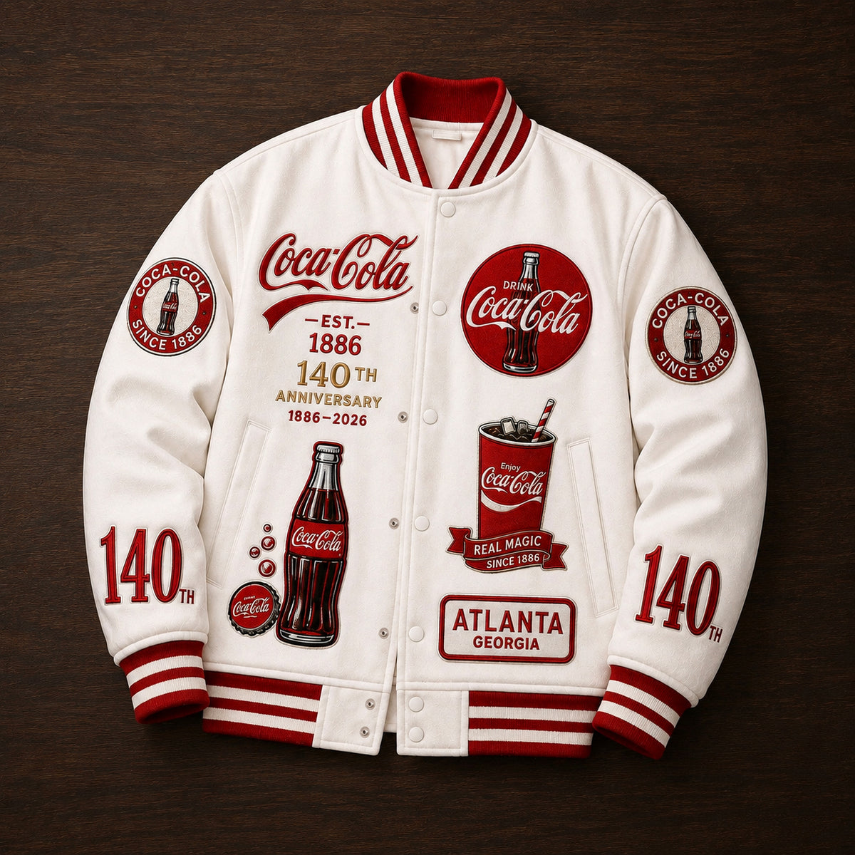Cola 140th Anniversary Baseball Jacket V2