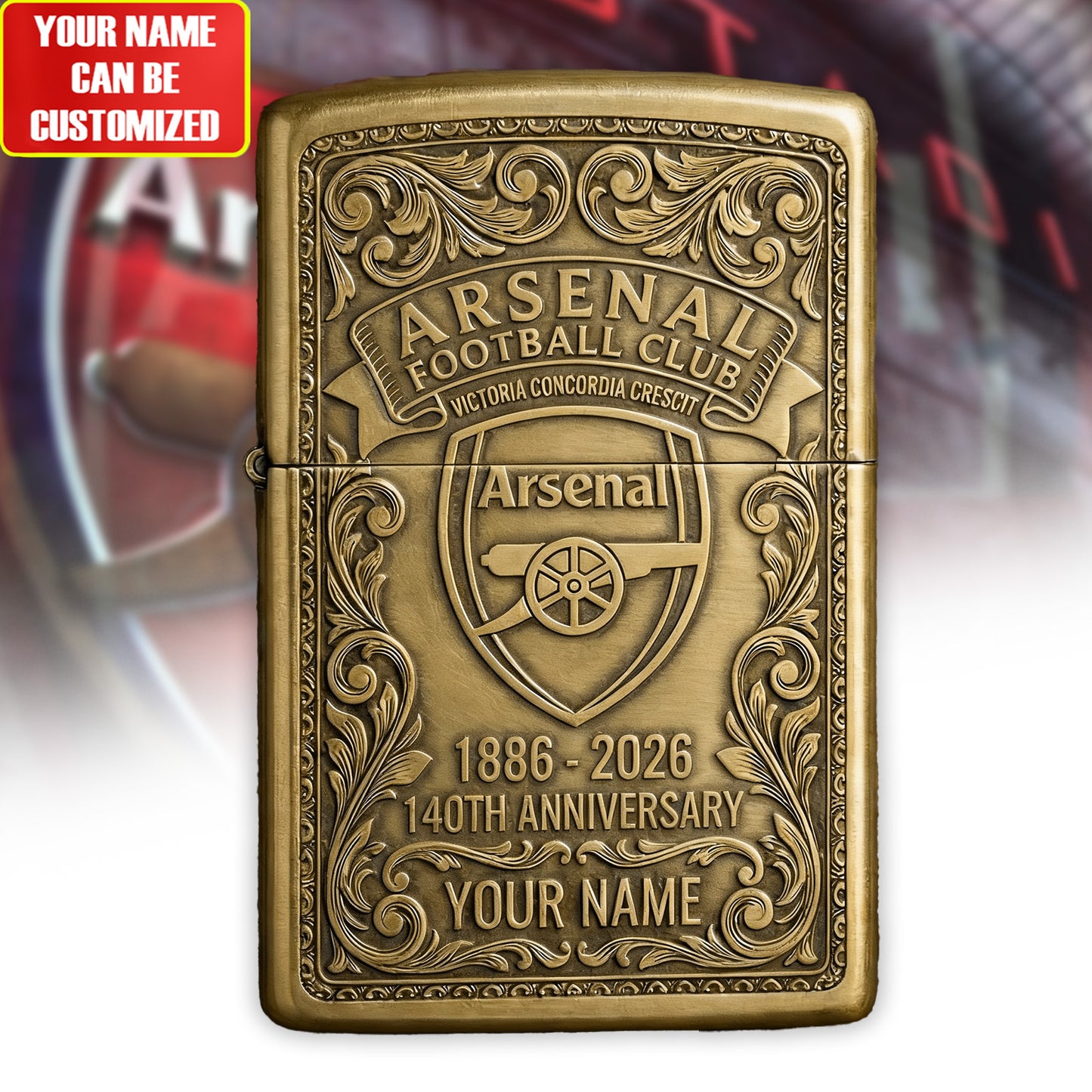 Personalized ARS FC 140TH Anniversary Zippo Lighter