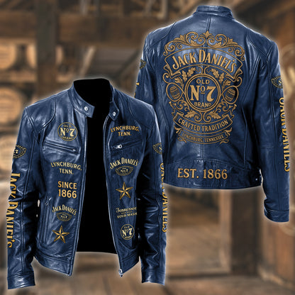 Jack Dani Old No.7 Brand Collar Leather Jacket V8