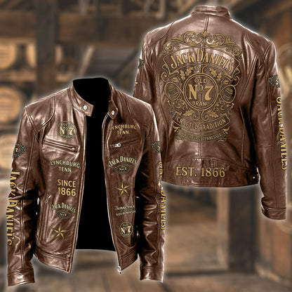 Jack Dani Old No.7 Brand Collar Leather Jacket V8