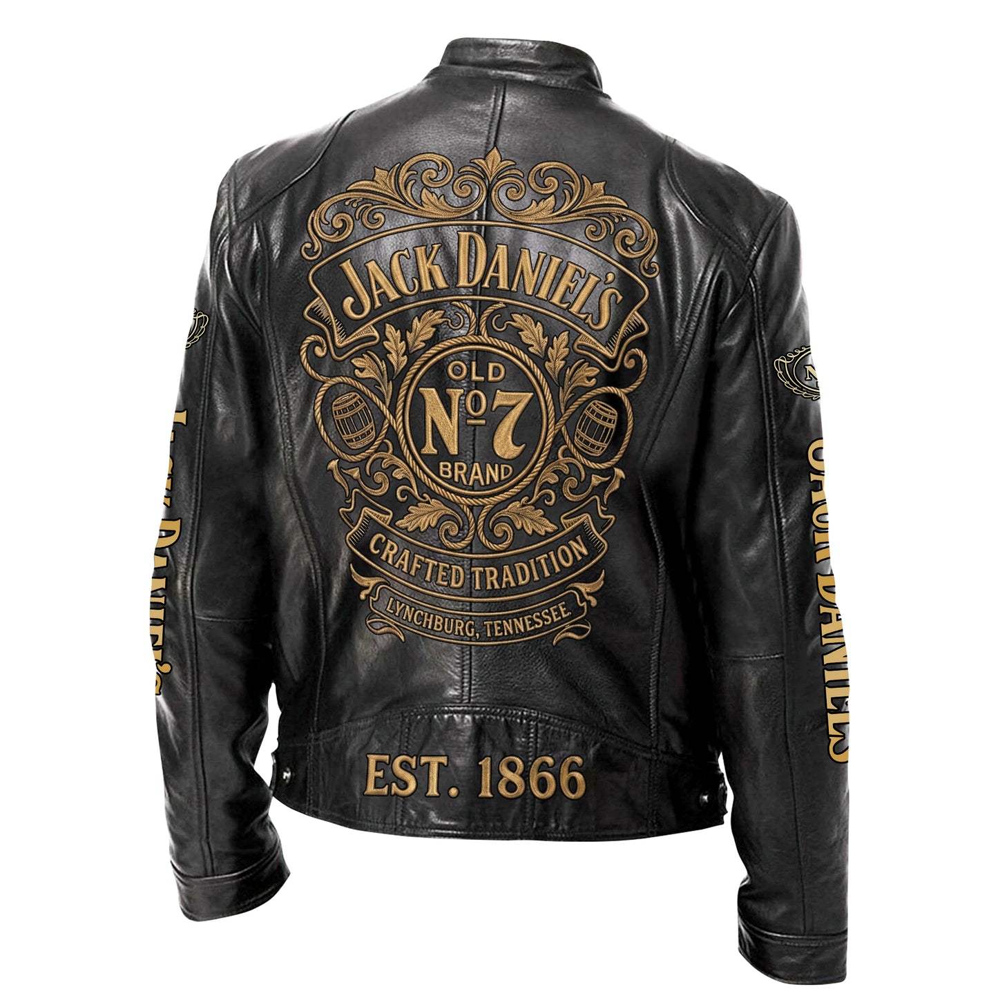 Jack Dani Old No.7 Brand Collar Leather Jacket V8