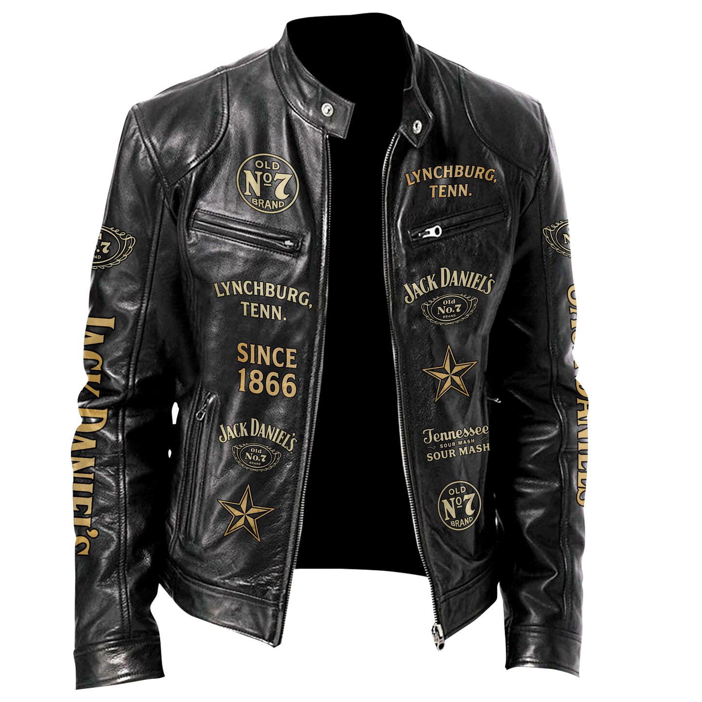 Jack Dani Old No.7 Brand Collar Leather Jacket V8