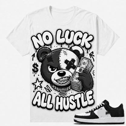 NO LUCK ALL HUSTLE Shirt To Match AF 1 Low, AF 1 Low Matching Shirt
