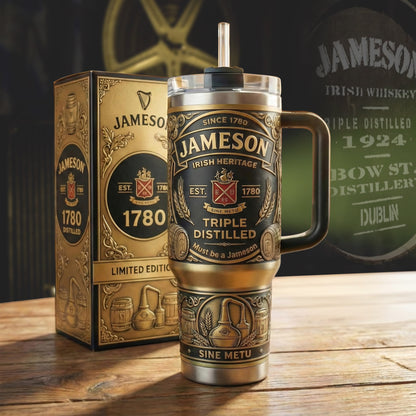 Jameson Ir EST. 1780 Insulated Tumbler 30oz , Jameson Ir Tumbler 40oz