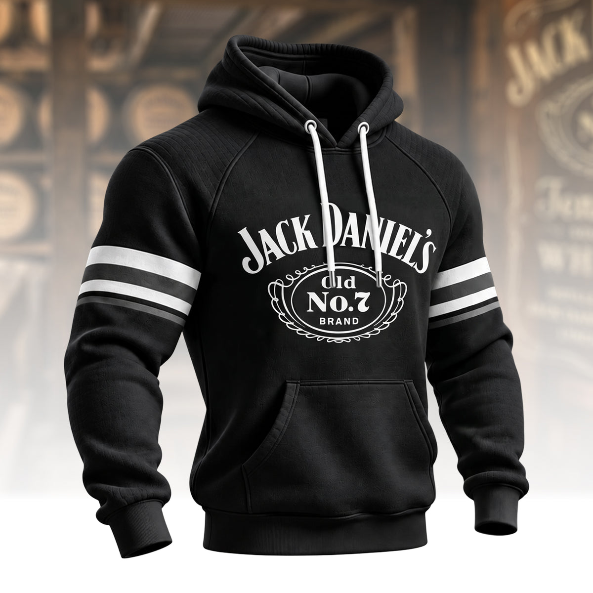 Jack Dani Old No.7 Brand All Over Printed Hoodie and Sweatpants Set