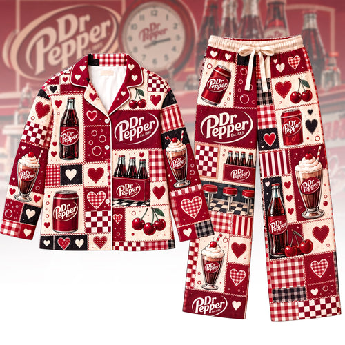 Dr Pepper EST. 1885 Pajama Set - Dr Pepper Gifts