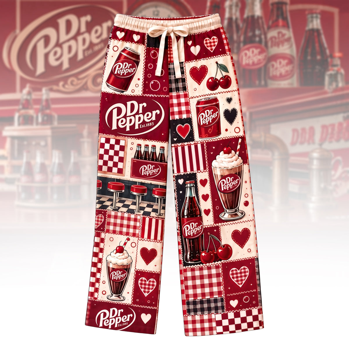 Dr Pepper EST. 1885 Pajama Set - Dr Pepper Gifts