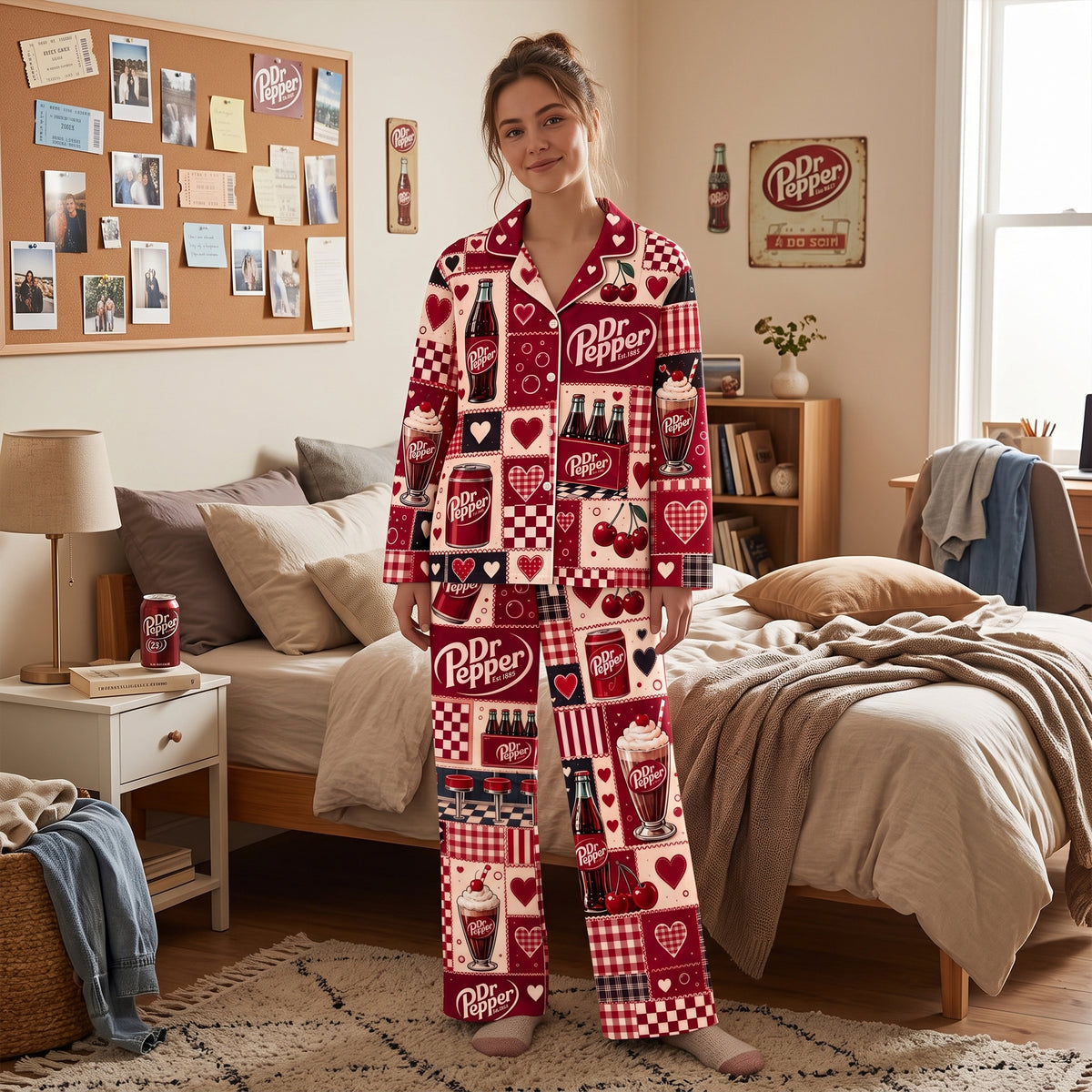 Dr Pepper EST. 1885 Pajama Set - Dr Pepper Gifts