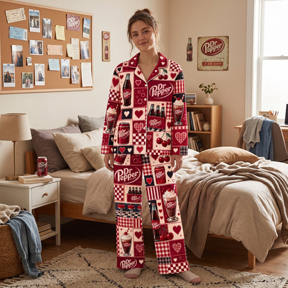 Dr Pepper EST. 1885 Pajama Set - Dr Pepper Gifts