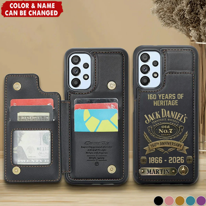 Jack Dani 160TH Anniversary Edition - Personalized Jack Dani Leather Phone Case ( 1866 - 2026 )