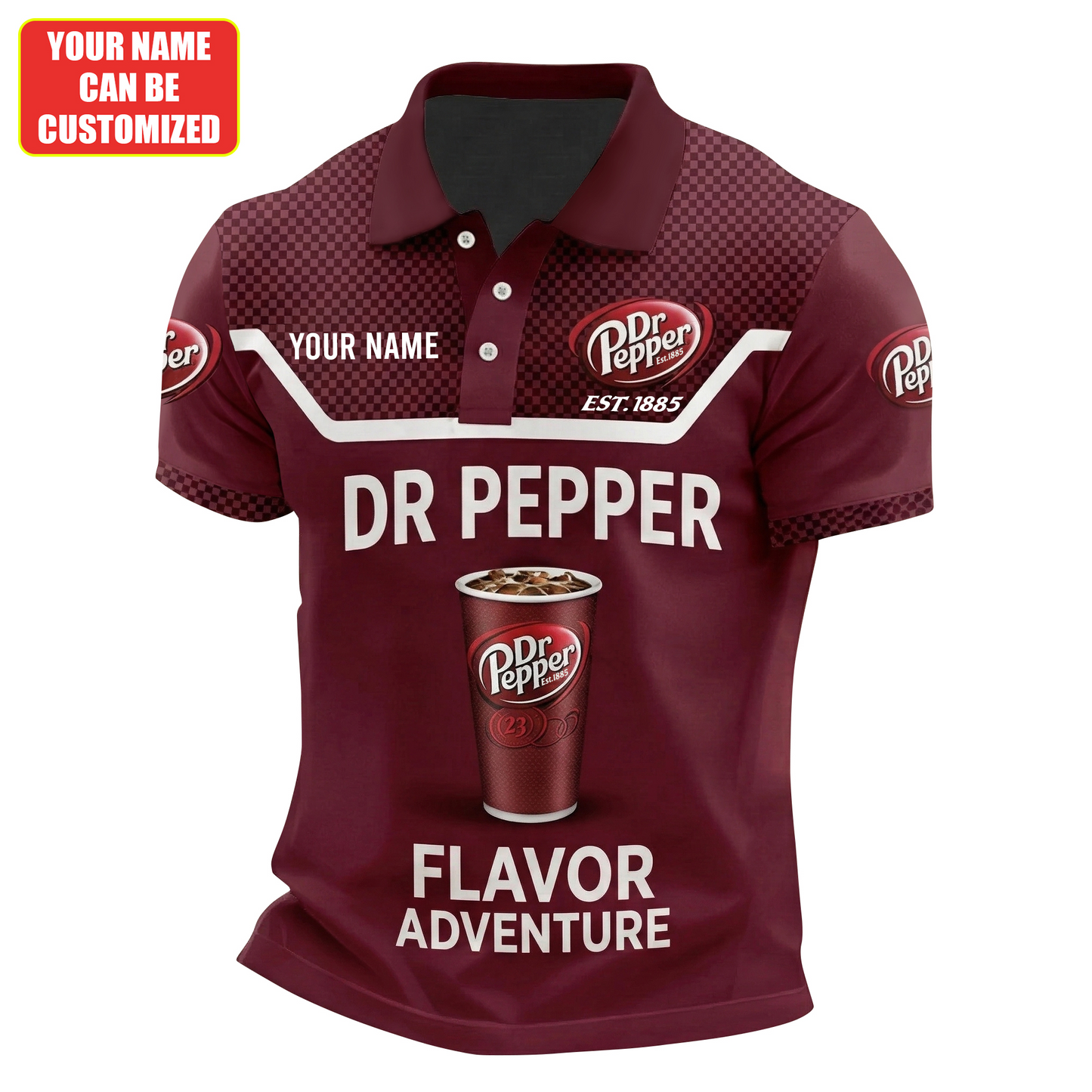 Personalized Dr Pepper EST. 1885 Polo , Dr Pepper Shirt , Dr Pepper 2026 Shirt