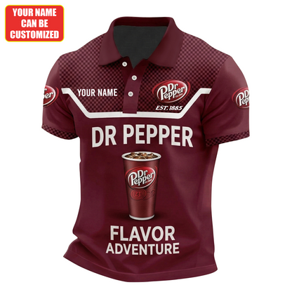 Personalized Dr Pepper EST. 1885 Polo , Dr Pepper Shirt , Dr Pepper 2026 Shirt