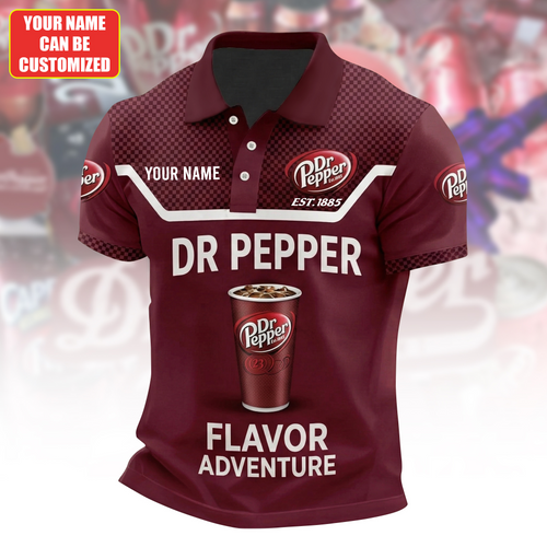 Personalized Dr Pepper EST. 1885 Polo , Dr Pepper Shirt , Dr Pepper 2026 Shirt