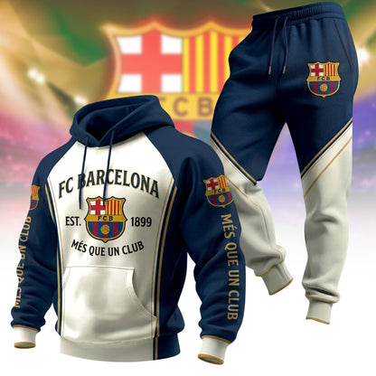 Barca EST. 1899 All Over Printed Hoodie And Sweatpants Set