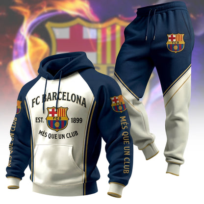Barca EST. 1899 All Over Printed Hoodie And Sweatpants Set
