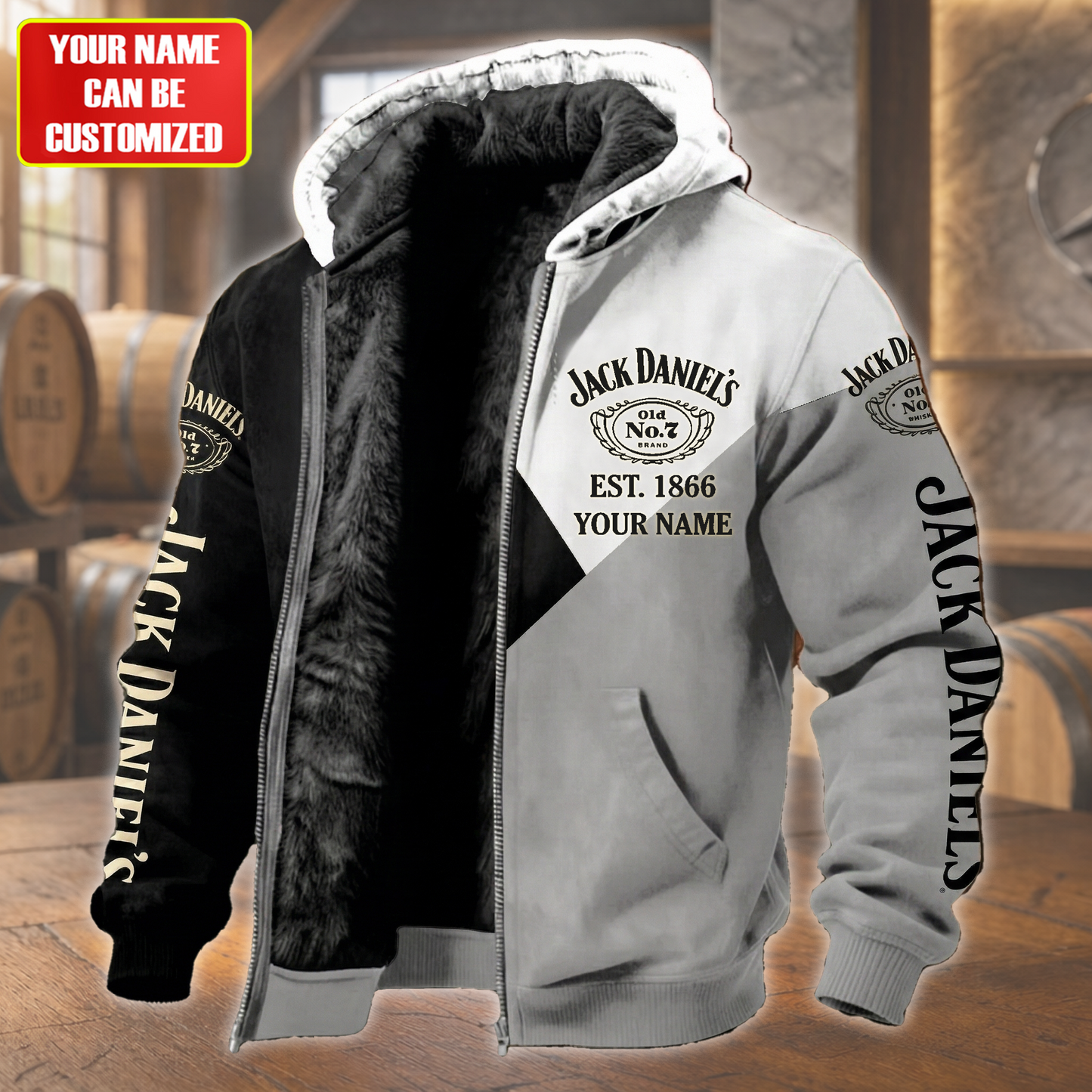 Personalized Jack Dani EST. 1866 Fleece inside Jacket