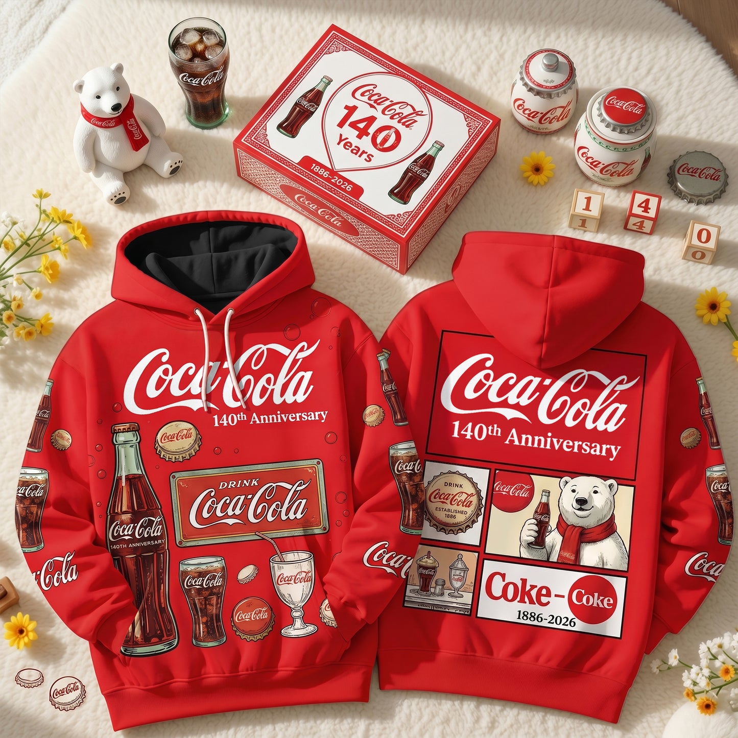 Cola 140th Anniversary Unisex Hoodie V3