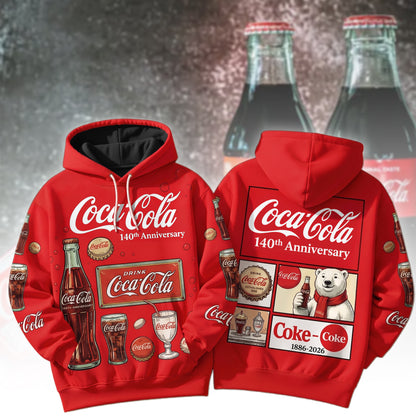 Cola 140th Anniversary Unisex Hoodie V3