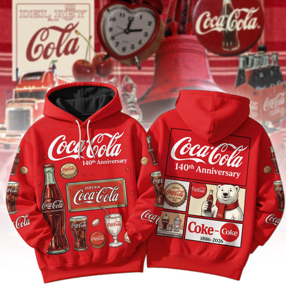 Cola 140th Anniversary Unisex Hoodie V3