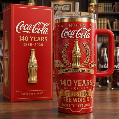 Cola 140th Anniversary Insulated Tumbler 30oz V25, Cola Tumbler 40oz