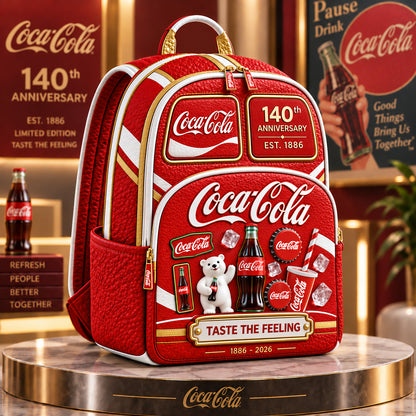 Cola 140th Anniversary Backpack, Cola Drinks Backpack V4