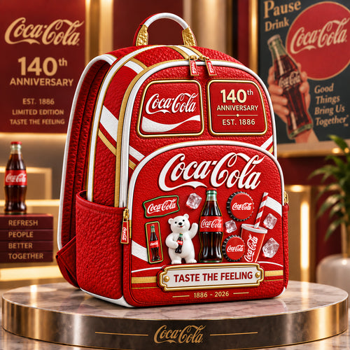 Cola 140th Anniversary Backpack, Cola Drinks Backpack V4