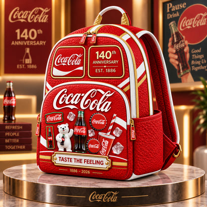 Cola 140th Anniversary Backpack, Cola Drinks Backpack V4